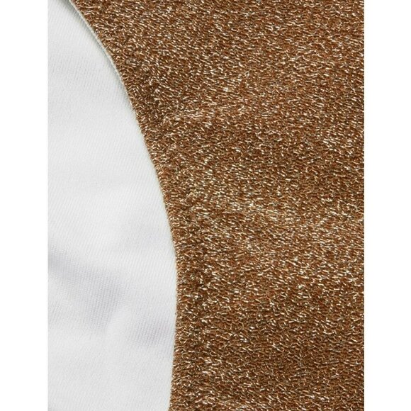 PINK Shimmer Brazilian Soft Cappucino Sparkle Bikini Bottom Medium - Picture 4 of 5